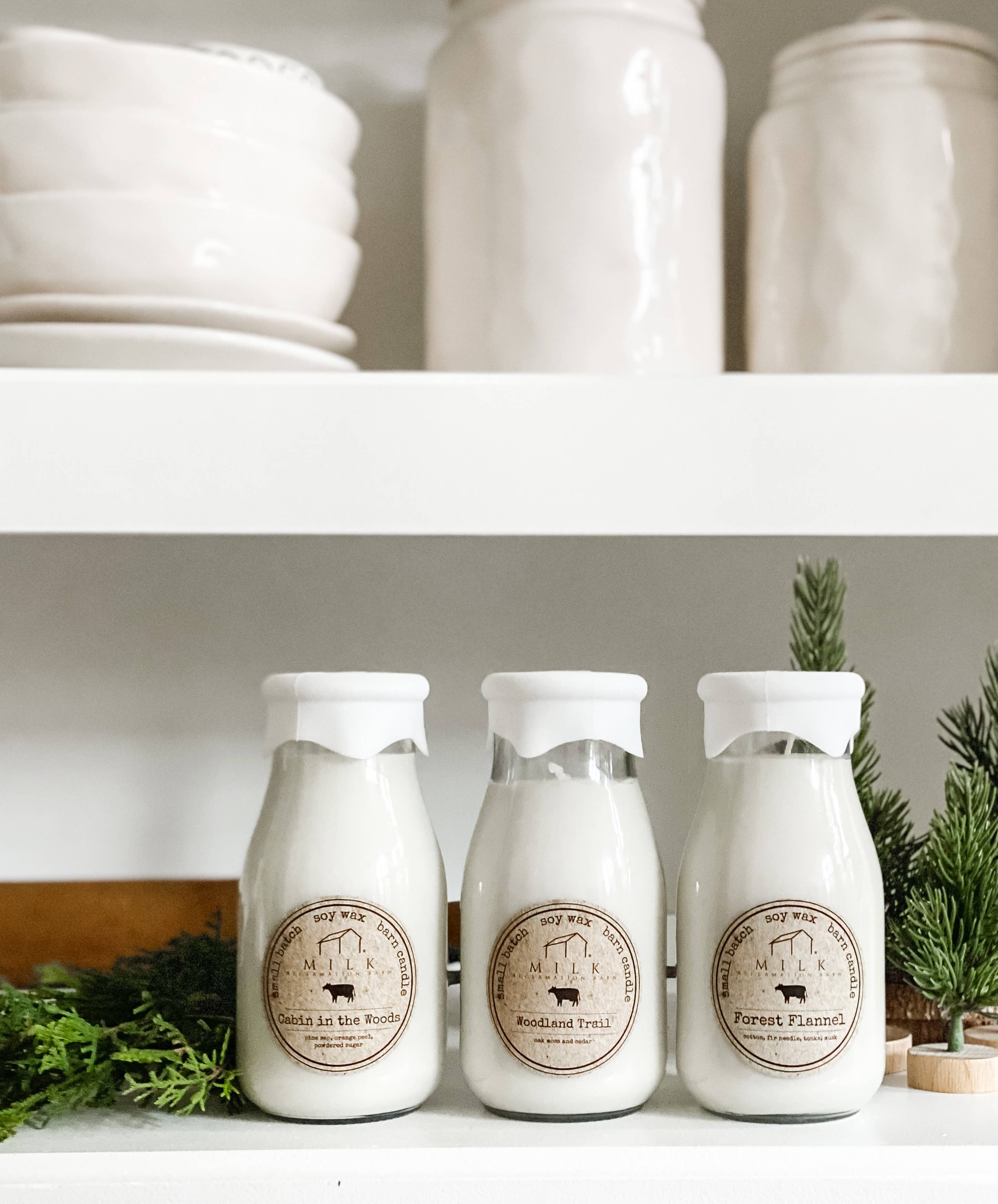 Milk Reclamation Barn - Wholesale Jar/Filled Candle - Milk Bottle Candle 13 oz93