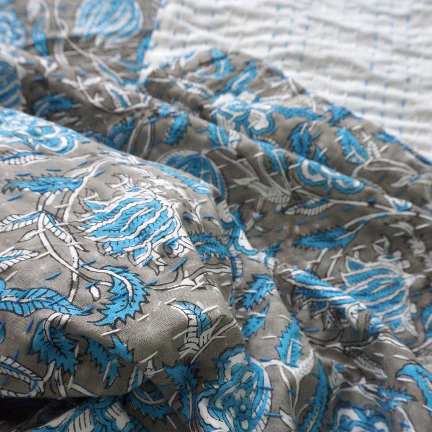 Claire Beaugrand - Wholesale Quilt - “Nuage” printed cotton bedspread1