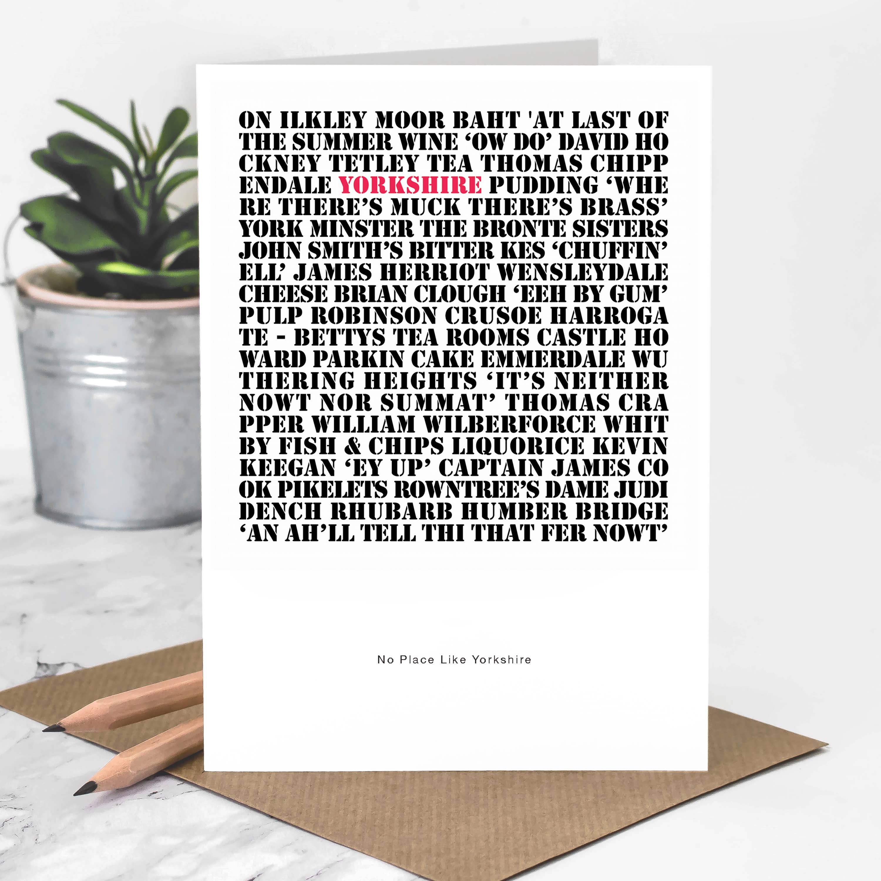 Coulson Macleod (U.S. Duties Paid) – wholesale Everyday greeting card – No Place Like Yorkshire Card, Celebrating England0