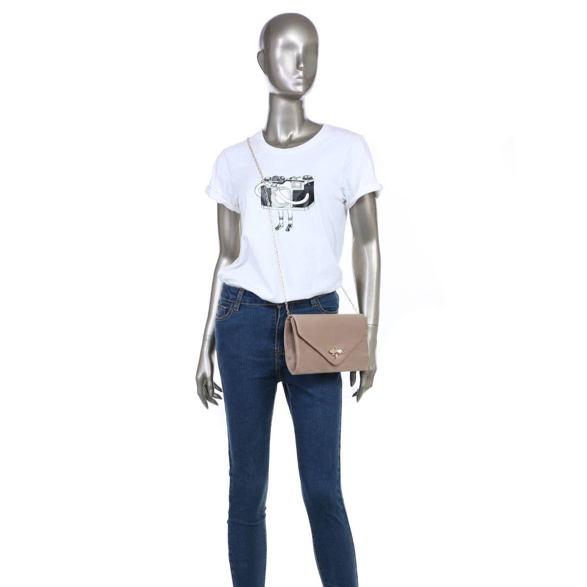 Papaya Fashion Ltd – Engroshandel Clutch - Dame – Y256 ruskind clutch med bi-formet lås18