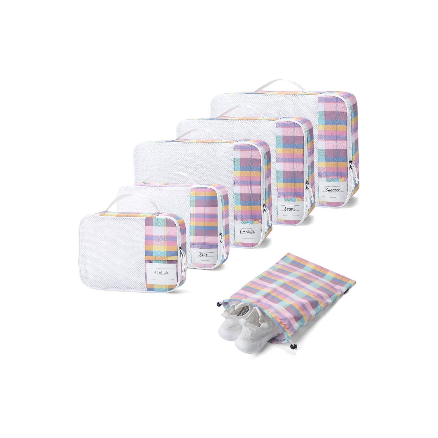 wandf – Engroshandel Pakkeemballage – 6 stk. kuffertorganisatorposer med mærke til rejsetilbehør53