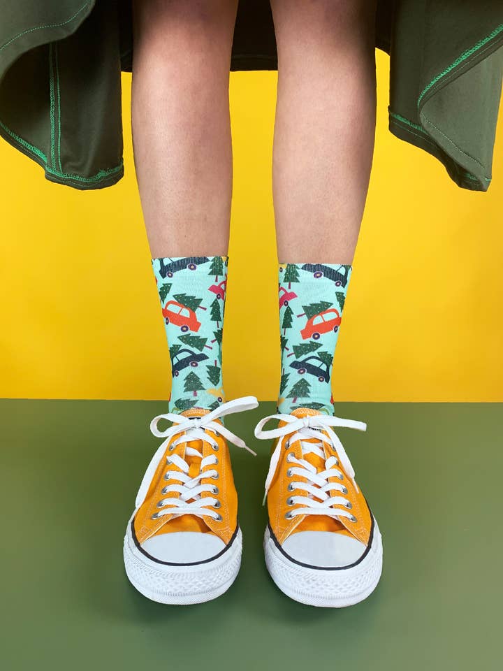 SWEET PARIPE - Wholesale Socks - Unisex - Christmas socks made of pine trees0