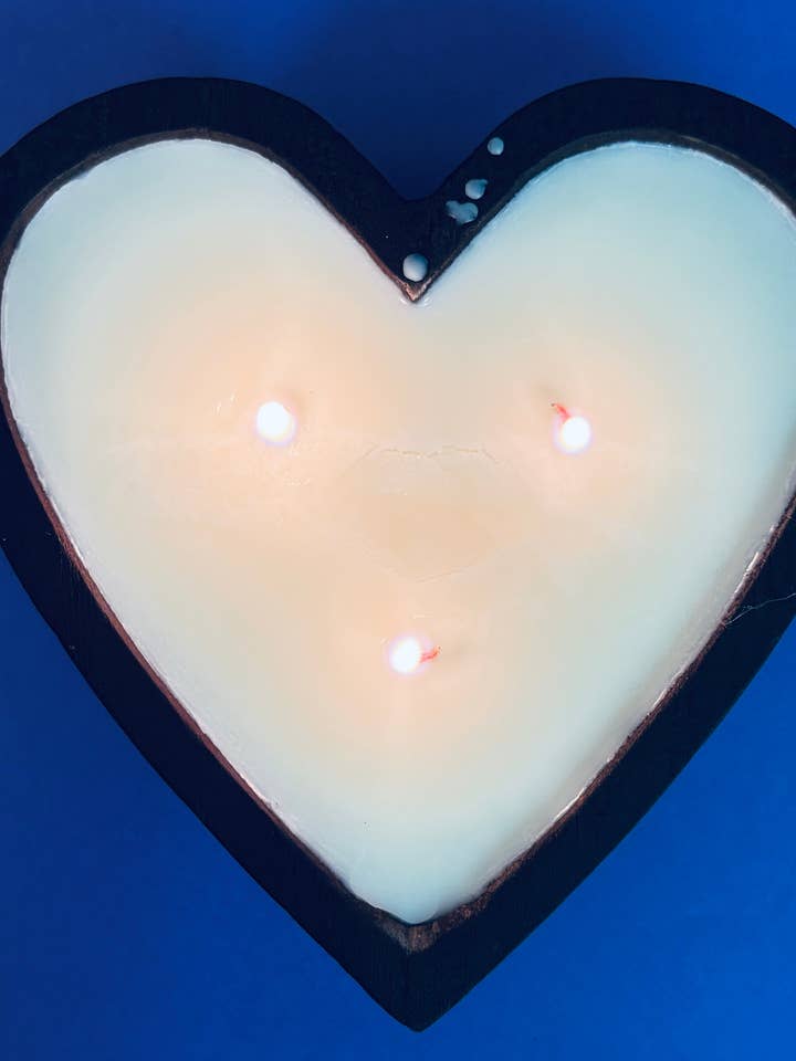 Heart Dough Bowl Candle for wholesale by Centennial Candle Co