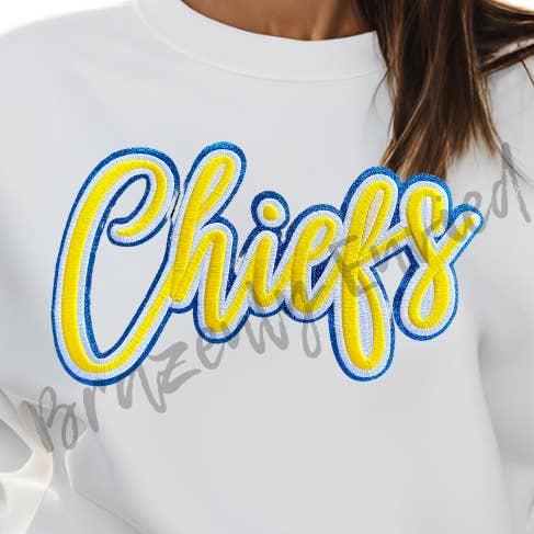 Embroidered Chiefs Patch- Classy patch for wholesale by Brazenly Envied