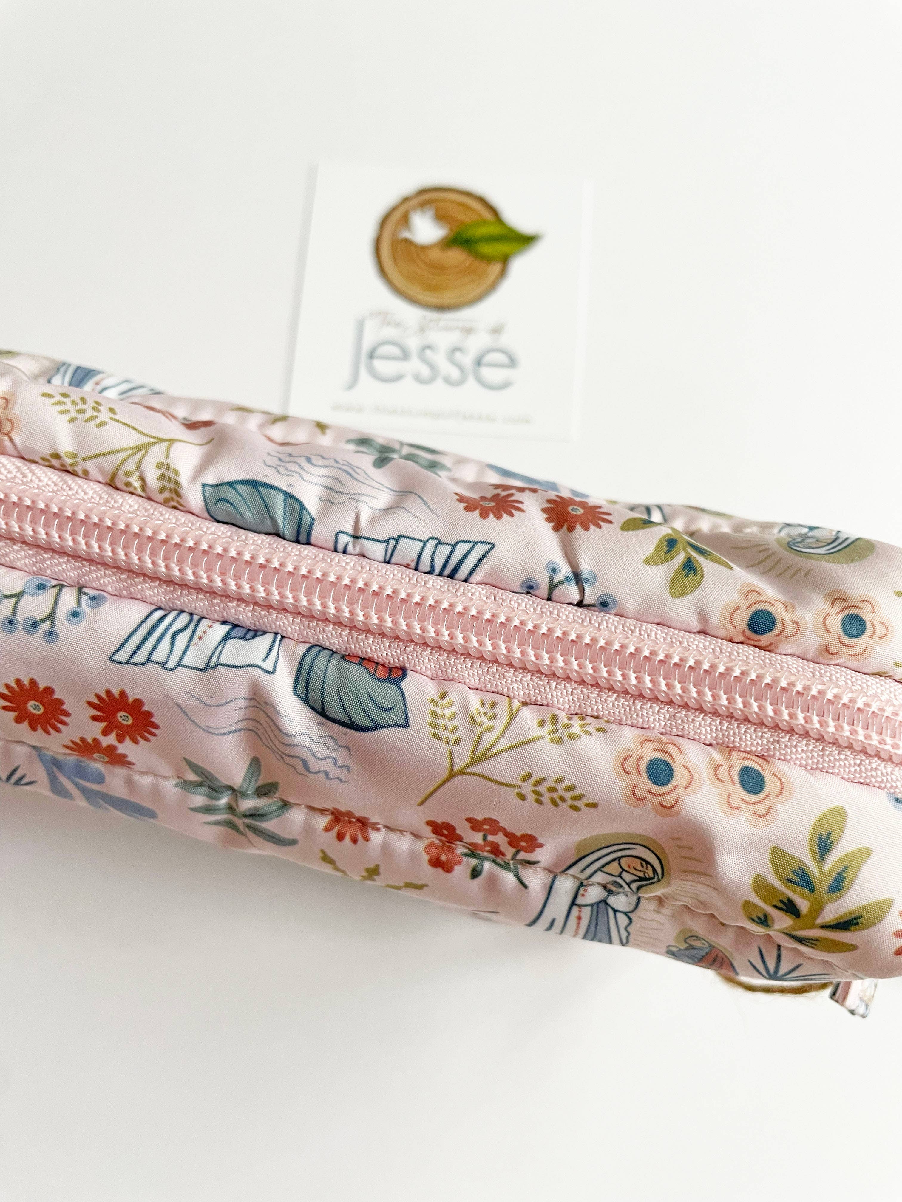 The Stump of Jesse – wholesale Pouch – Women’s – Our Lady of Lourdes lightweight waterproof puffer pouch4