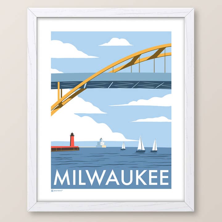 Milwaukee Hoan Bridge Print for wholesale by Bozz Prints