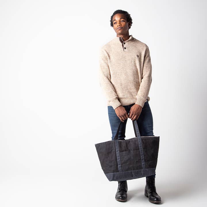 CB STATION - Vente Tote bag – femme - Grand sac fourre-tout classique ciré26