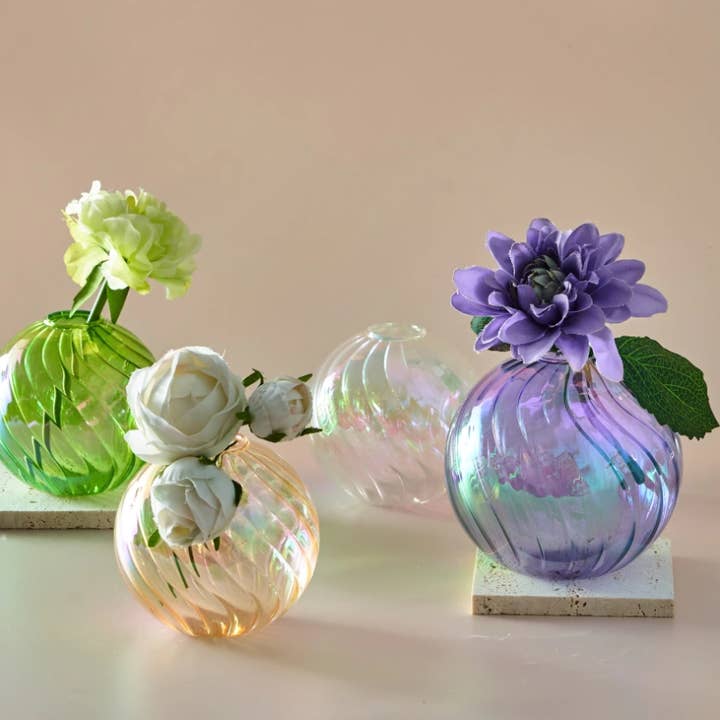 Iridescent Ball Vases for wholesale by IVORE.GROUP (We cover All Import duty)