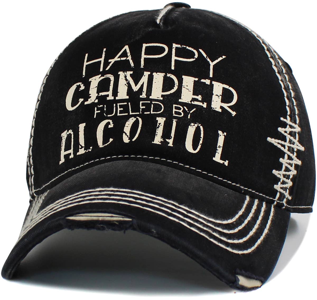 KBETHOS - Wholesale Baseball Cap - Unisex - Happy Camper Fueled By Alcohol Vintage Ballcap0