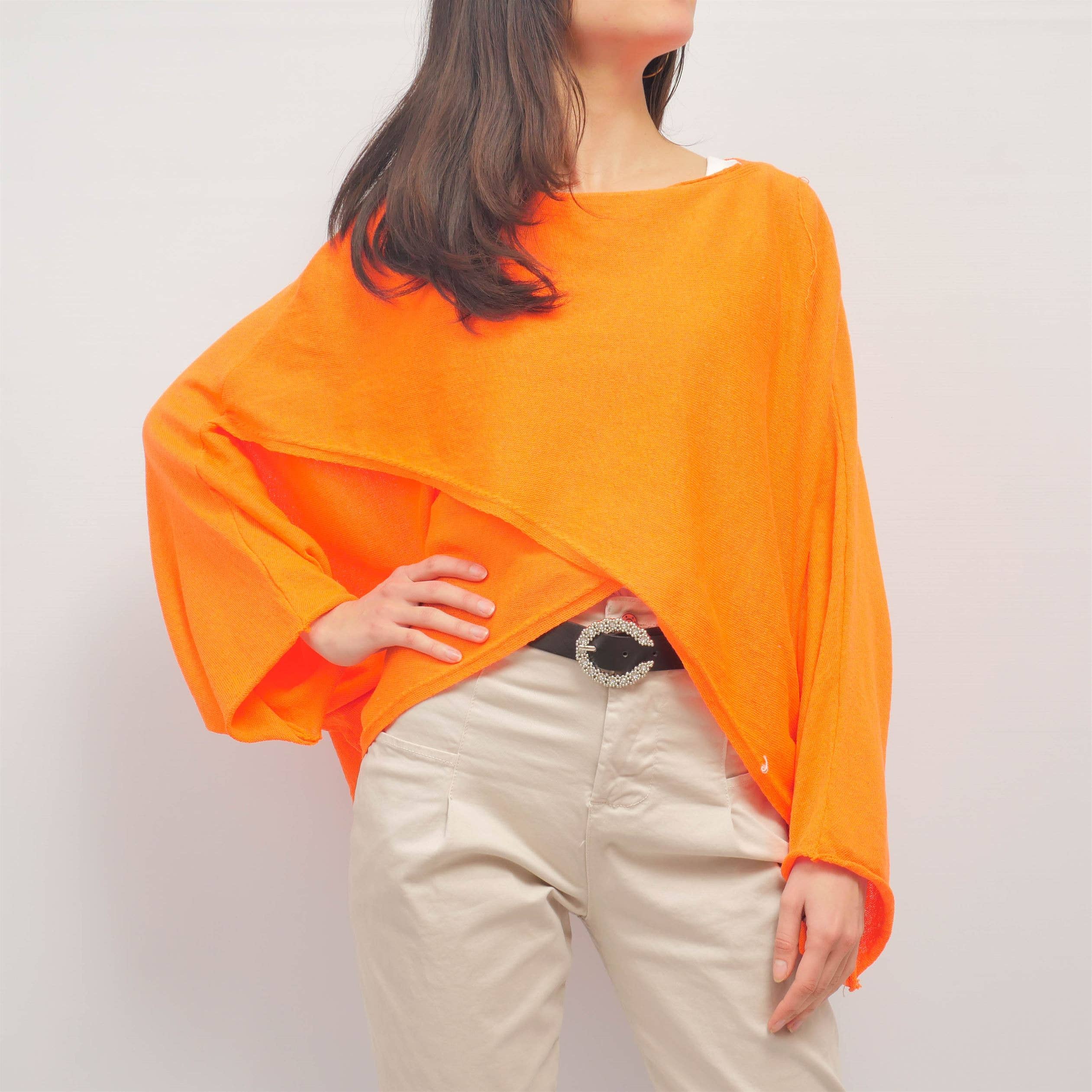 Cecile Wang – wholesale Knitted jumper – Women′s – Oversized cotton sweater DS231411