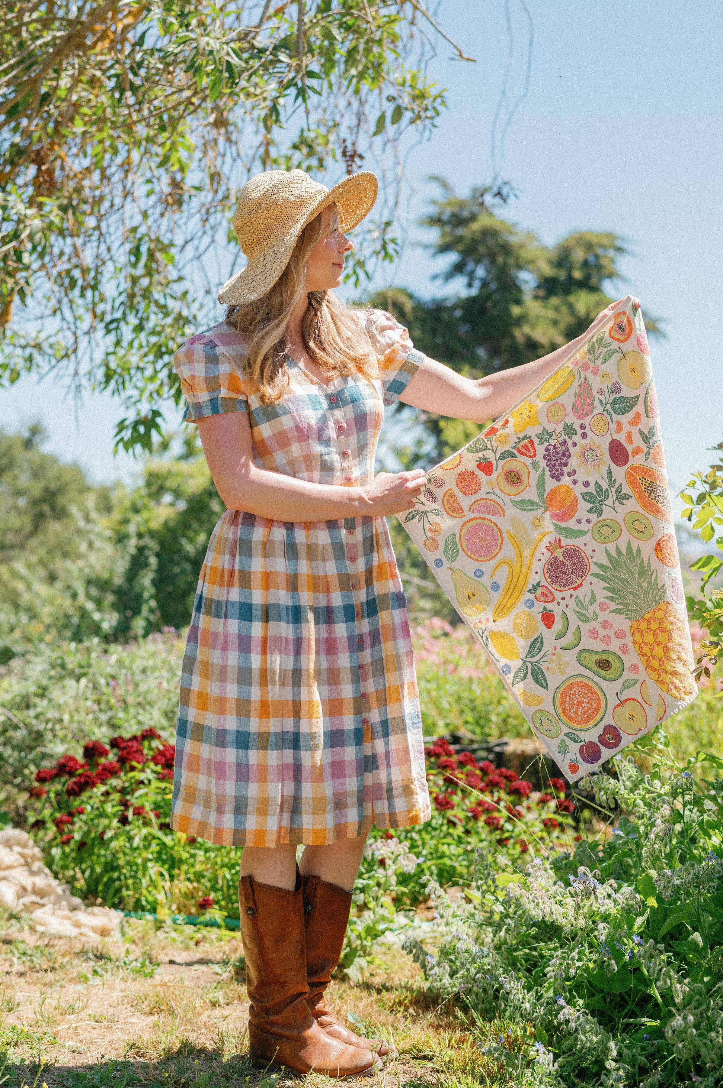 Lili Arnold - Wholesale Tea Towel - Organic Cotton Tea Towel - Fruit Basket9