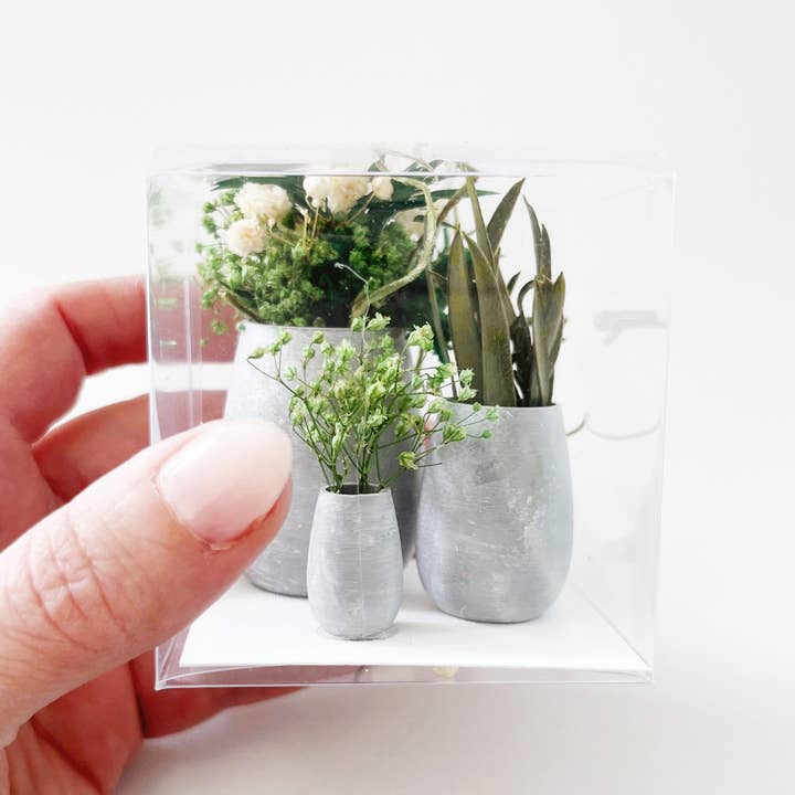 Miniette - Wholesale Decorative Tabletop Object - Miniature Dollhouse Plants: Set of 35