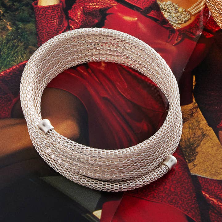 Sensibling Corp. - Wholesale Bangle Bracelet - Metal Coil Bracelet4