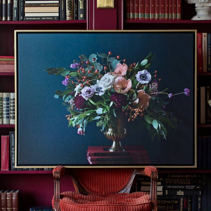 Dutch Blue Floral | Art Print for wholesale by Lindsay Letters