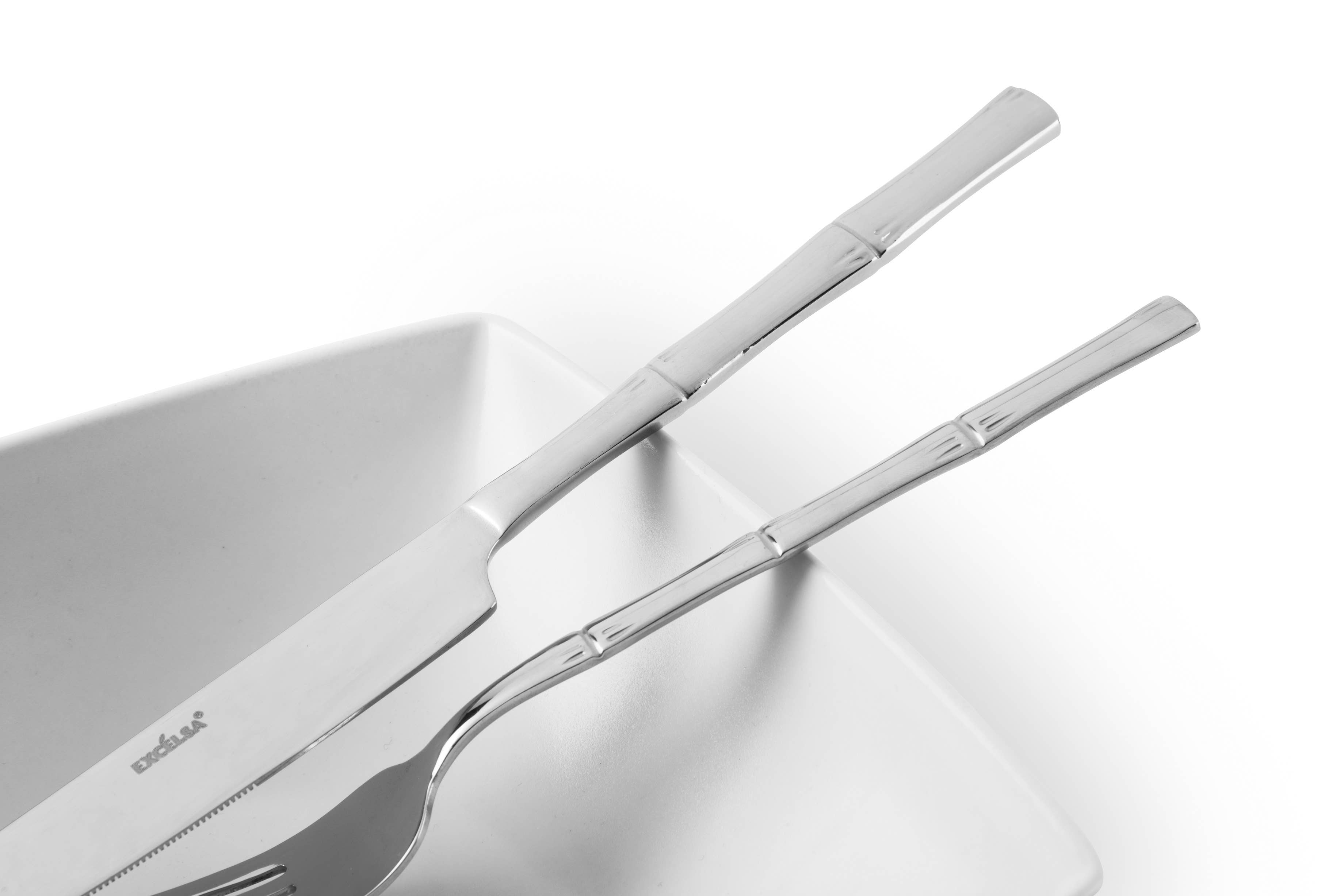 24-Piece Bamboo Steel Cutlery Set for wholesale on Faire2