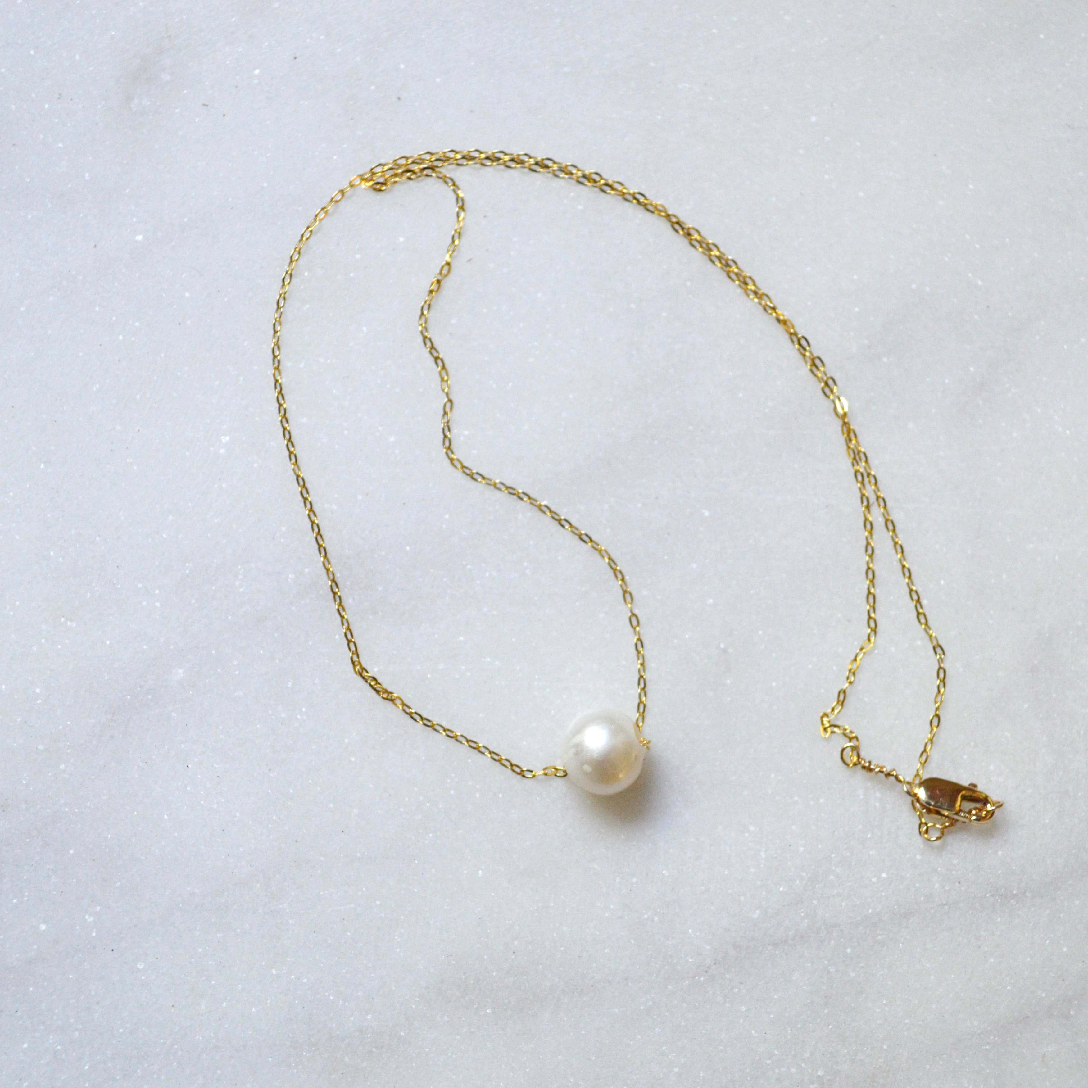 Salty But Sweet - Wholesale Pendant/Charm Necklace - Floating Freshwater Pearl Necklace7