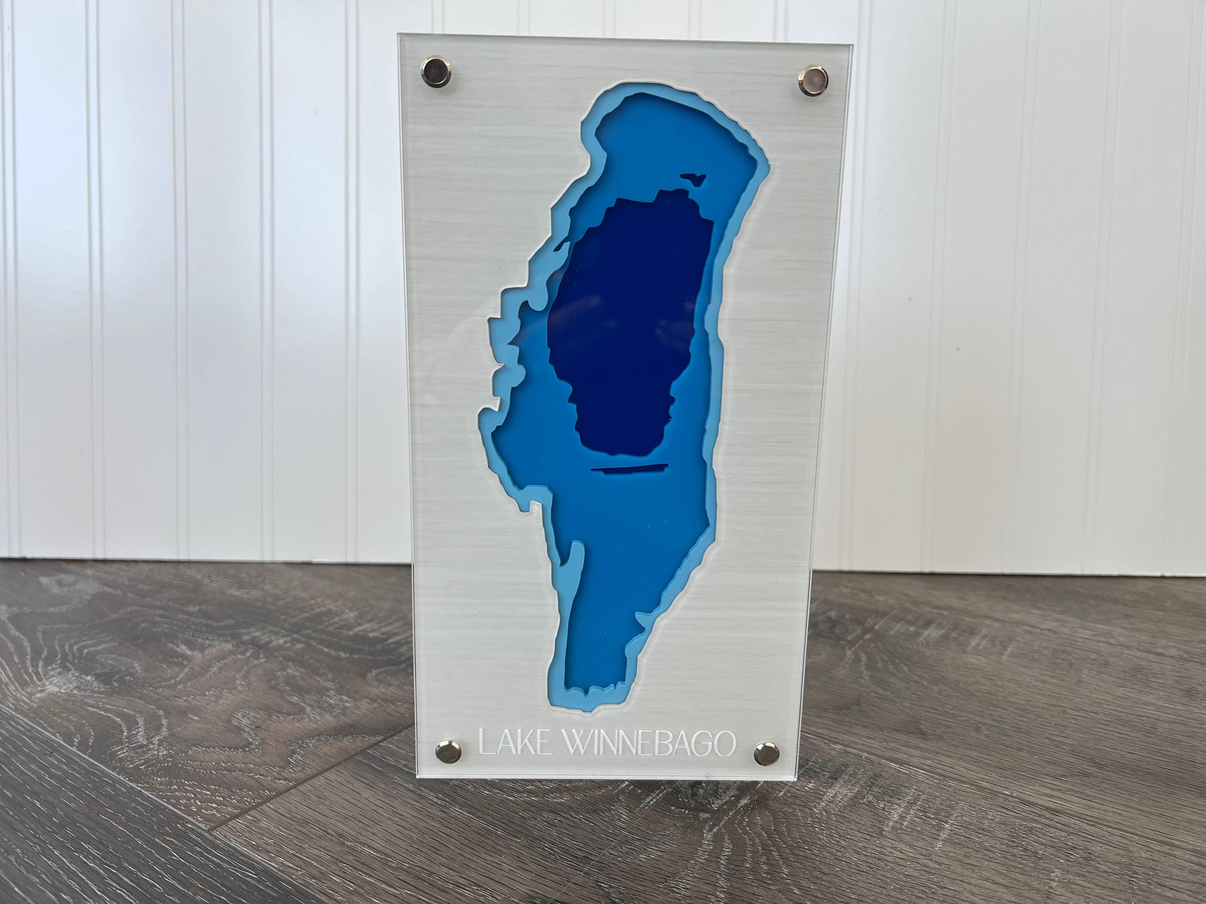 SJ Imaginations - Wholesale Wall Accent - Bathymetric Lake Maps, Multi-layered Acrylic, Custom6