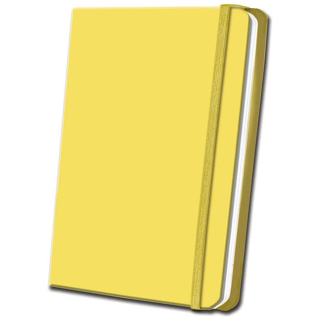 Yellow Linen Journal for wholesale by Bradley's Book Clearance