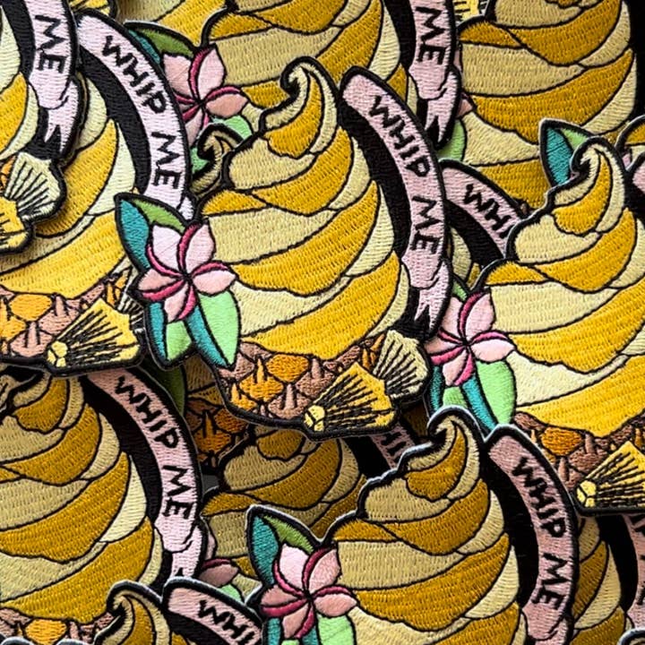 Parche bordado Whip Me para venta al por mayor de Sherbet Punch Studios