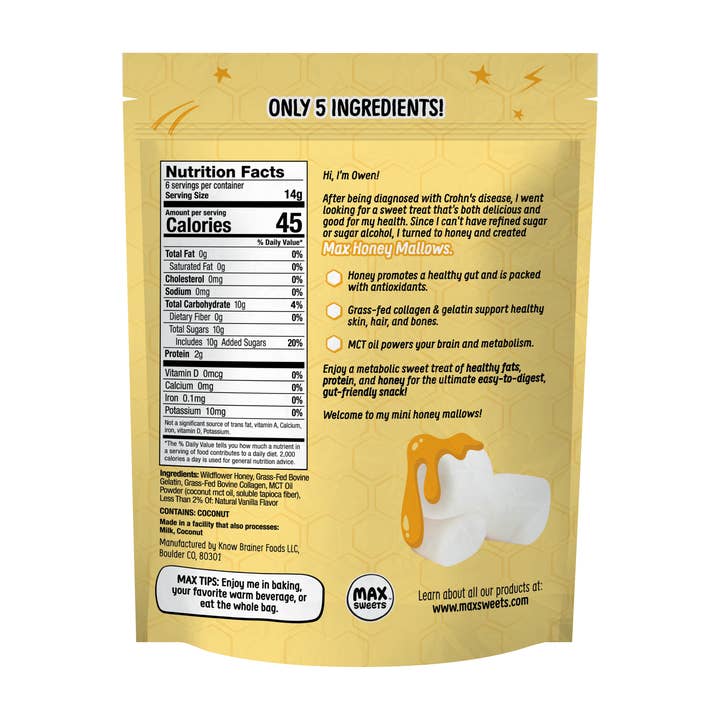 Max Sweets - Wholesale Marshmallow - NEW!! MAX HONEY Very Vanilla Mini Mallows1