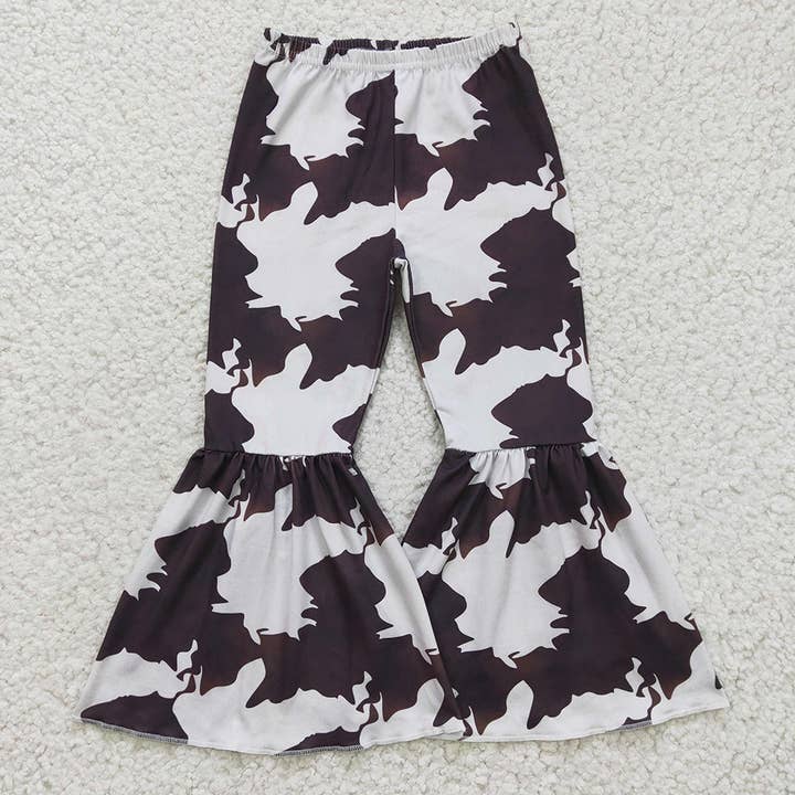 Baby Girls Western Cowhide Bell Bottom Pants 5 for wholesale by Aier Wholesale