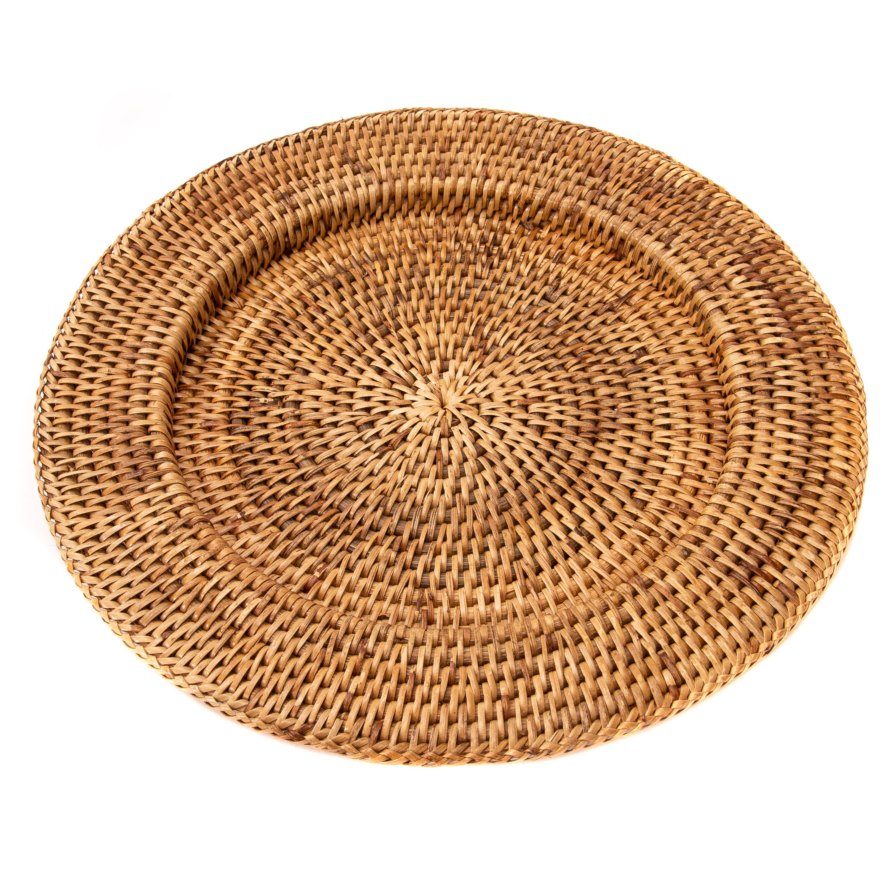 Artifacts Trading Company – wholesale Charger plate – Rattan Solid Weave Charger Plate6