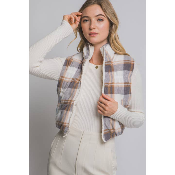 HiteJeans – wholesale Väst - Dam – Reversibel Puffer Crop-väst6