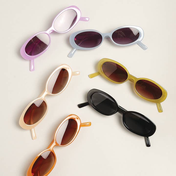 ASSORTED Women's Oval Classic Sunglasses for wholesale on Faire