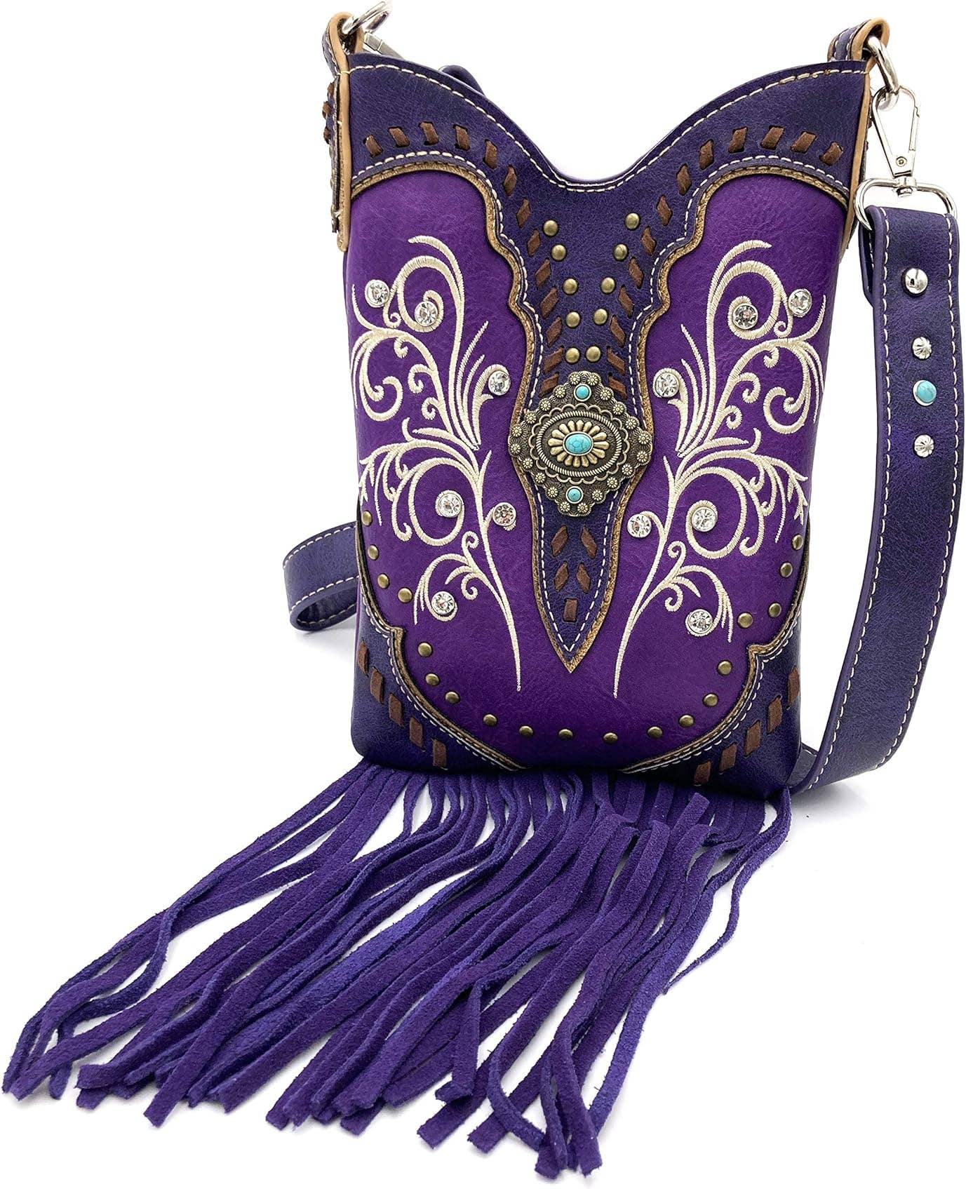 Lunar Deer – wholesale Crossbody bag – Women's – Fringe Western Crossbody Messenger Pouch5