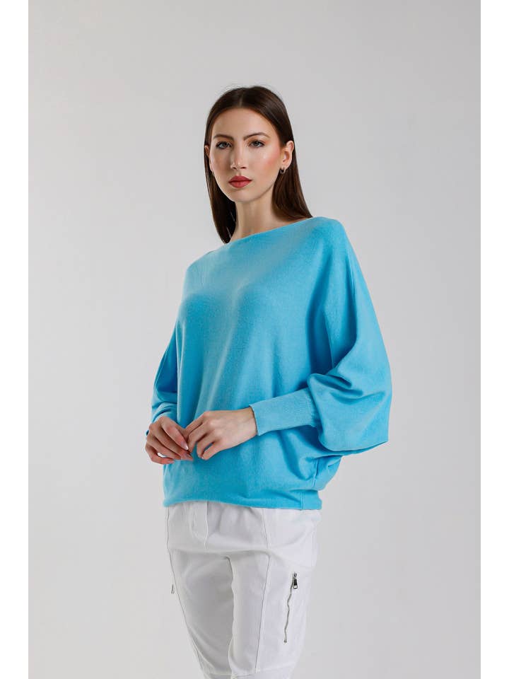 TINA Stephens Italy/Tees By Tina – Großhandel Strickpullover – Damen – Mylah Seriously Weicher Fledermaus-Pullover (BLS413)18