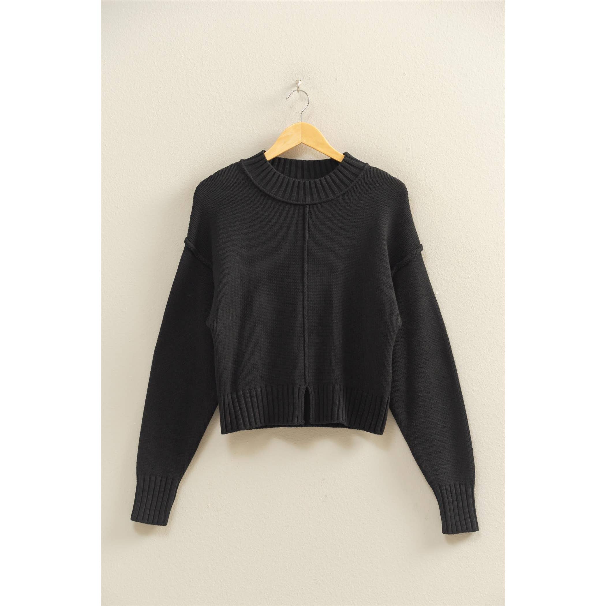 HYFVE – Großhandel Strickpullover – Damen – Pullover mit Stehkragen und Naht vorne20