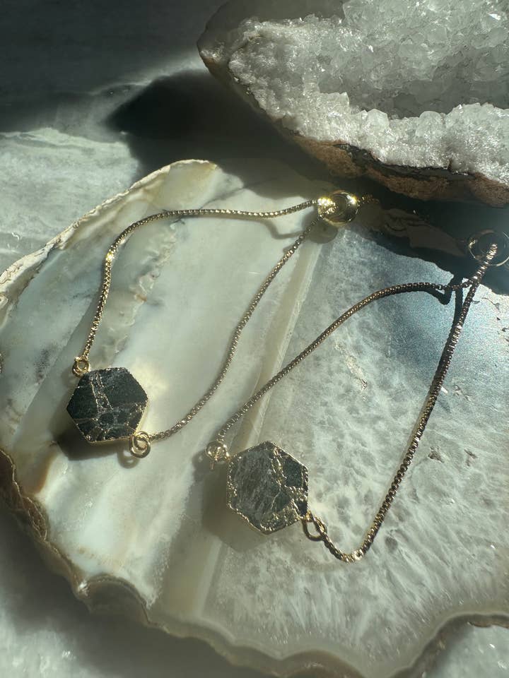 CONCENTRICITY BRACELET - gold kintsugi for wholesale by Twisted Pine Jewelry