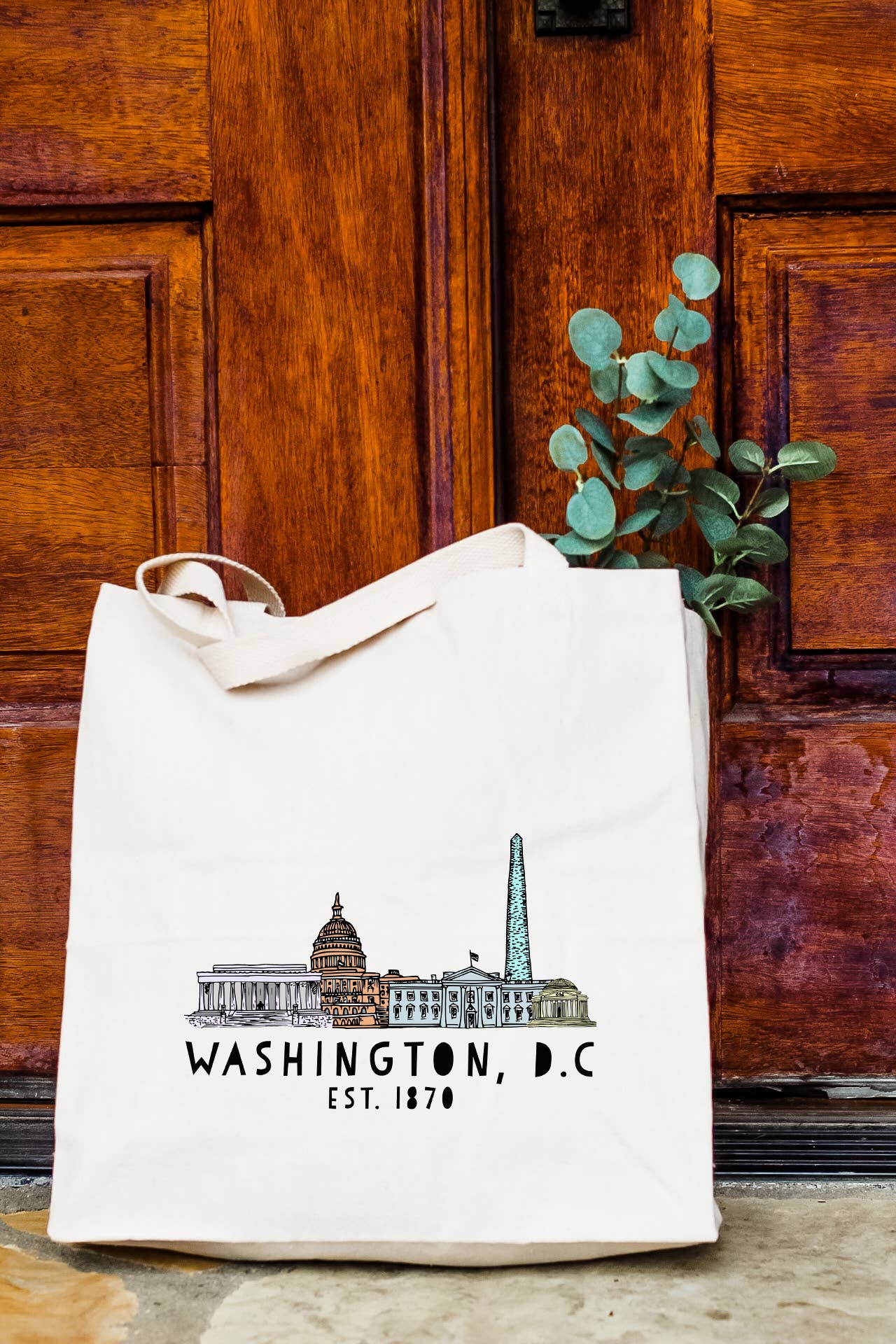 Moonlight Makers - Wholesale Tote Bag - Unisex - Washington, DC Skyline - Colorful Tote Bags - D.C.2