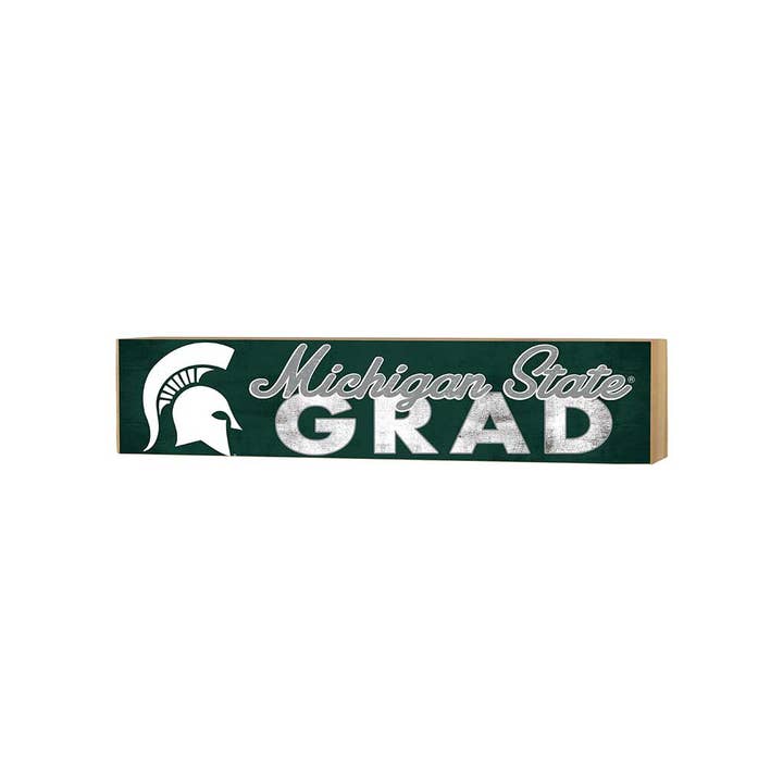 3x13 Michigan State Spartans Grad Block Sign for wholesale by KH Sports Fan