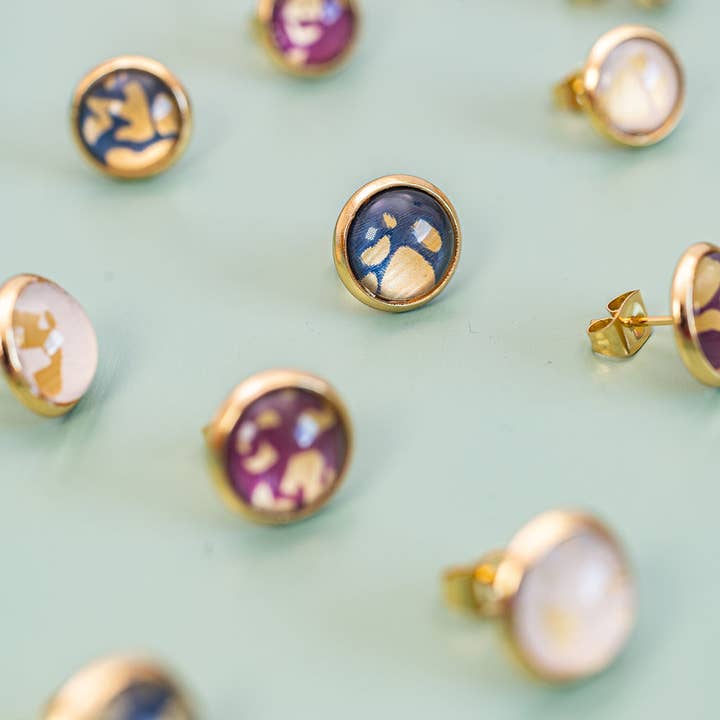 Eco Friendly Stud Earrings - Handmade from Coffee Pods for wholesale by Coffee Pod Creations