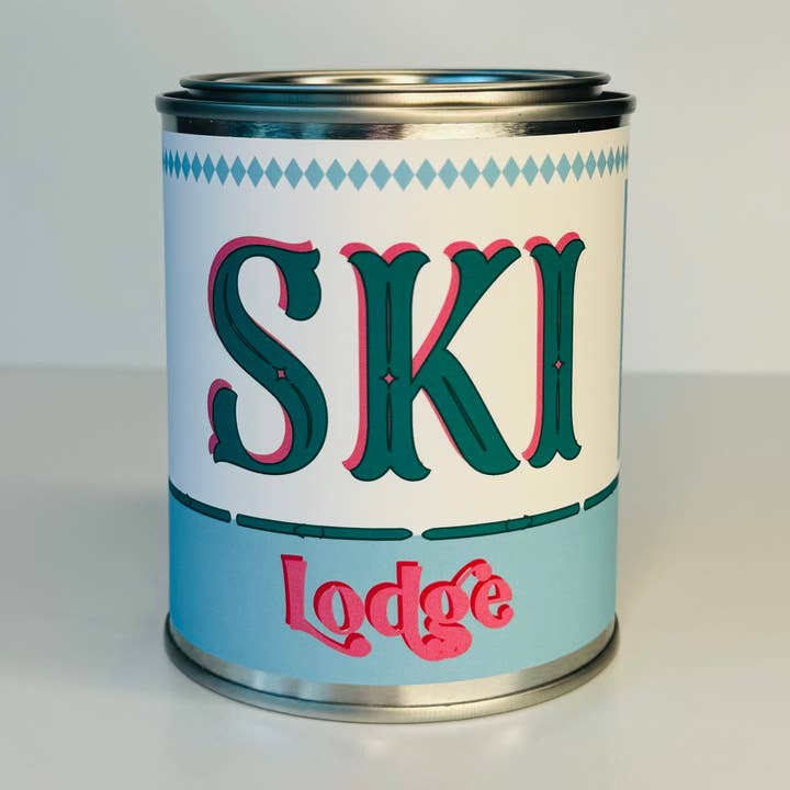 Rambling Caravan - Wholesale Travel Candles - Ski Lodge Candle - Paint Tin Candle0