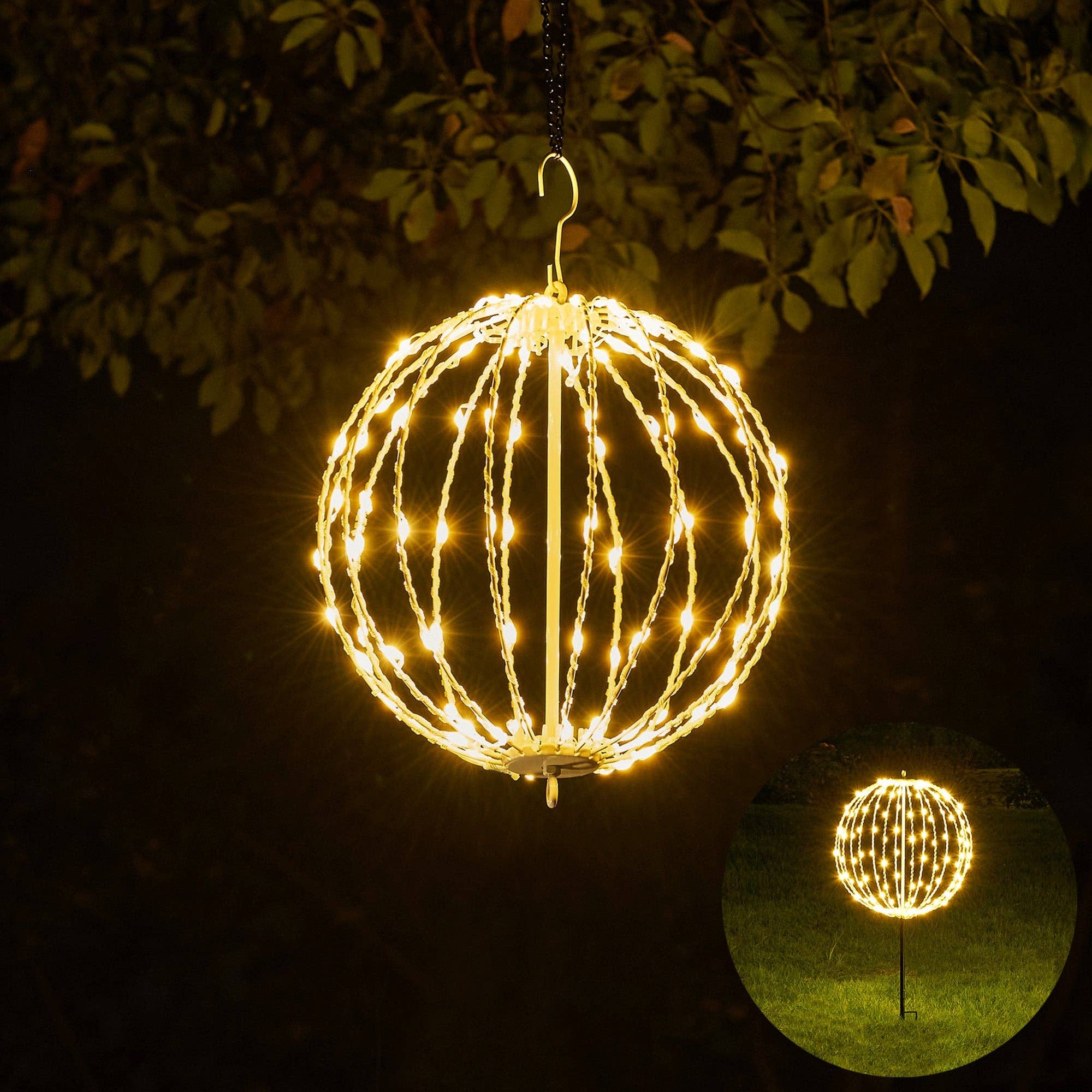 LIGHTSHARE - Wholesale Outdoor/Lawn Light - LED Ball Light, Warm White, Various Sizes and Finishes23