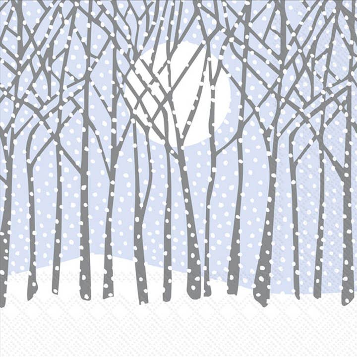 Boston International - Wholesale Disposable Napkin - Paper Cocktail Napkins 20 ct Winter Solstice Christmas