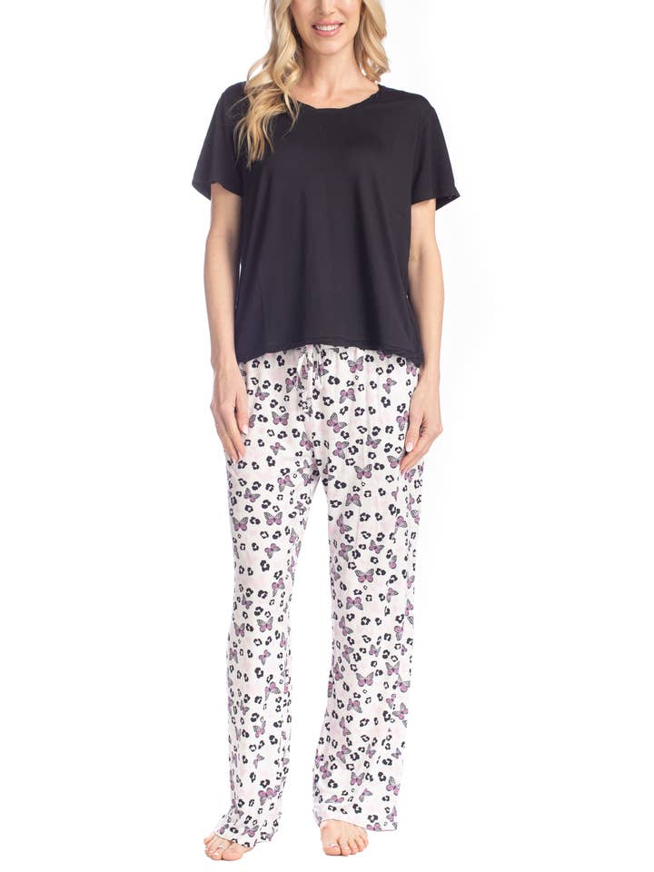 Garden Party S/S PJ Set for wholesale by Mukluks