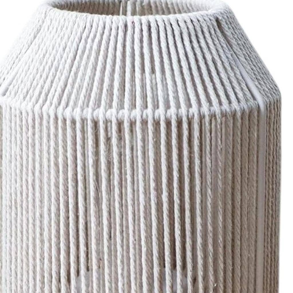 HomeRoots - Wholesale Accent/Desk Lamp - 7" Beige Battery Operated Geometric Desk Lamp With Novelty Shade5