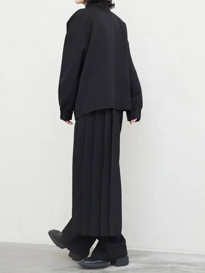 Simple Moderne - Wholesale Top & Pant Set (NOT Loungewear) - Women's - Gothic Style Black Set8