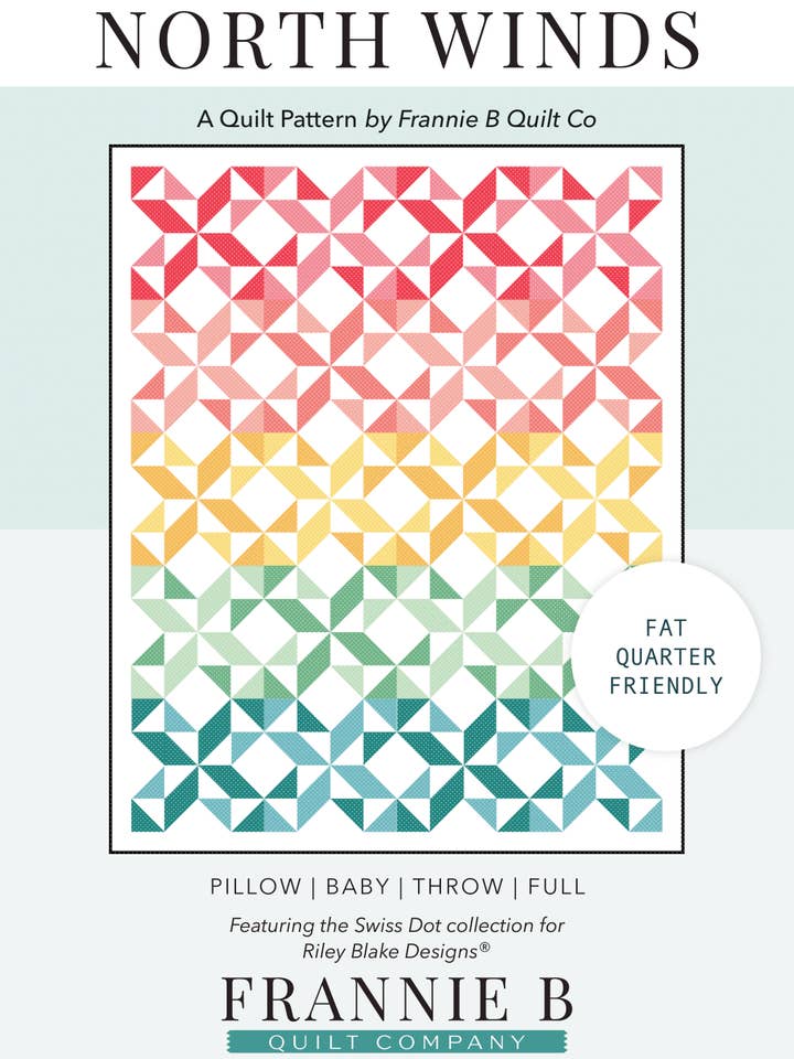 North Winds Quilt - Paper Pattern (2025) for wholesale by Frannie B Quilt Company