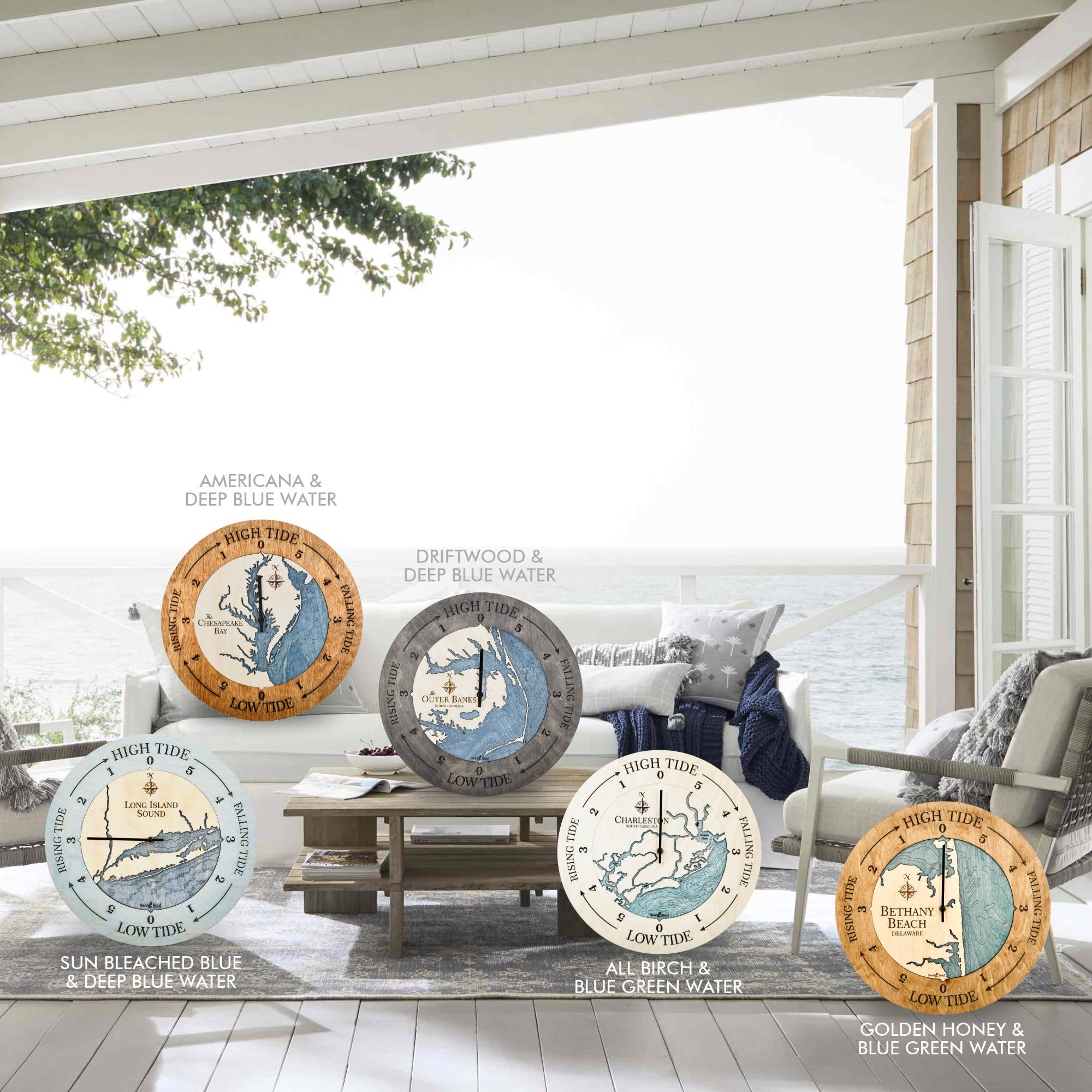 Sea & Soul Nautical Chart Art – wholesale Karta – Chesapeake Bay Topografiska nautisk 3D trä karta heminredning26