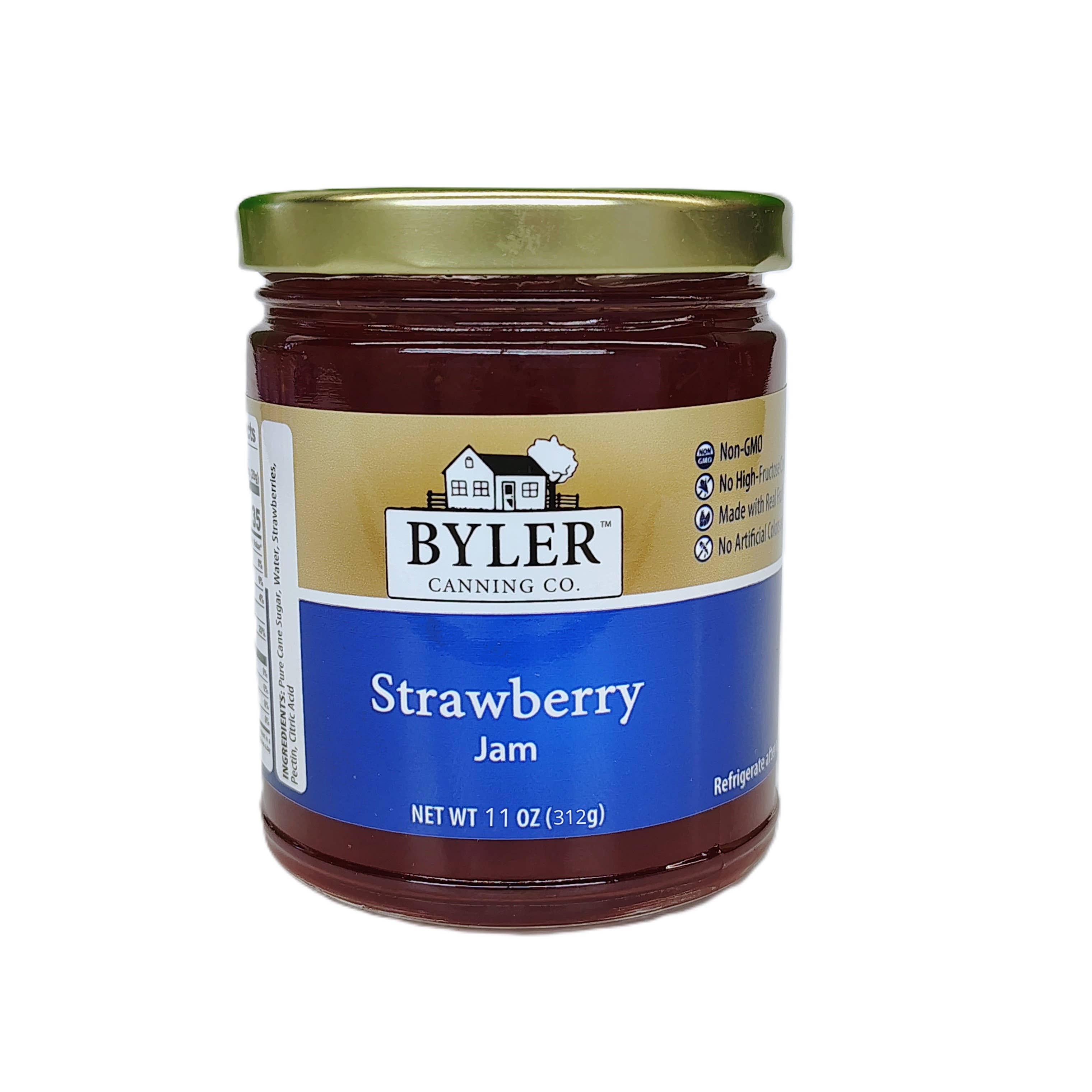 Byler Canning Co. - Wholesale Jam/Jelly - Byler's Strawberry Jam, 11oz0
