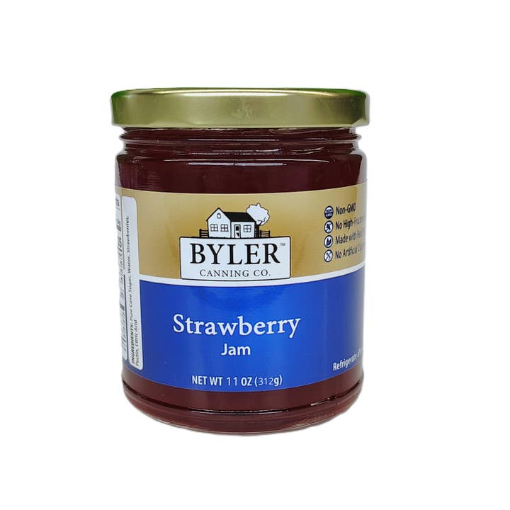 Byler's Erdbeermarmelade, 311g für den Großhandel von Byler Canning Co.