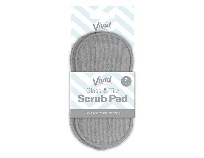 LMT-UK – wholesale Cleaning sponge – Glass & Tile Scrub Pad Buddy 2pk - 50562838636221