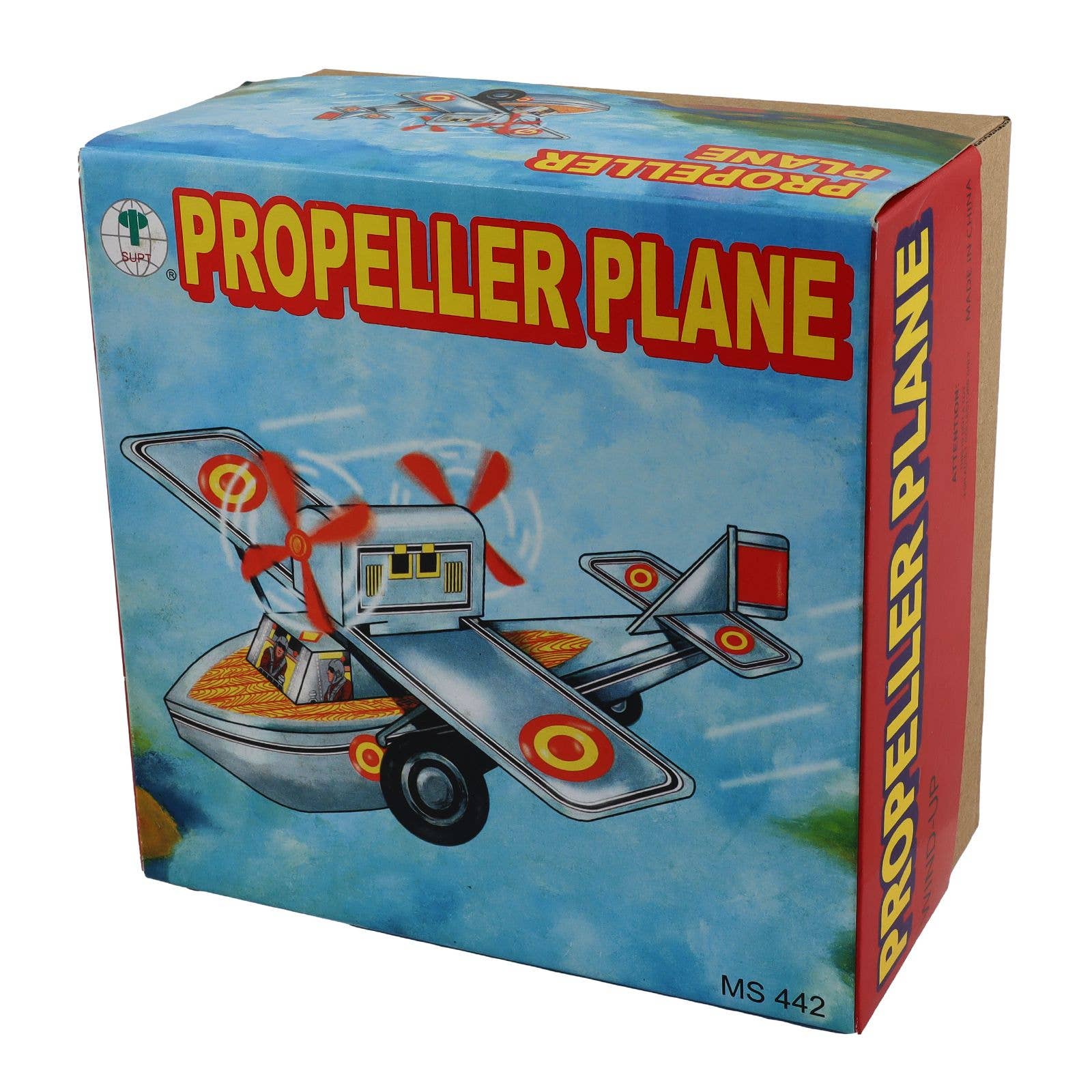 Tribal Trade GmbH - Wholesale Decorative Figurine - Tin toy airplane with double propeller tin airplane8
