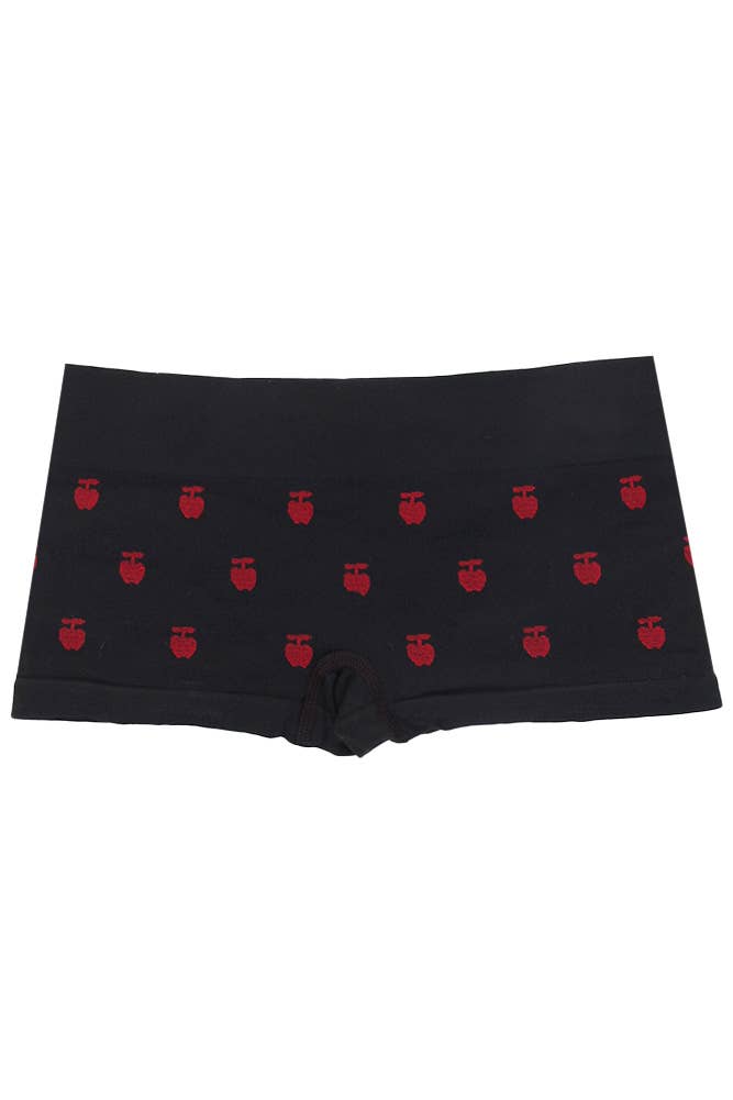 Hana – wholesale Underwear – Women's – Apple Pattern Boyshort Panties4