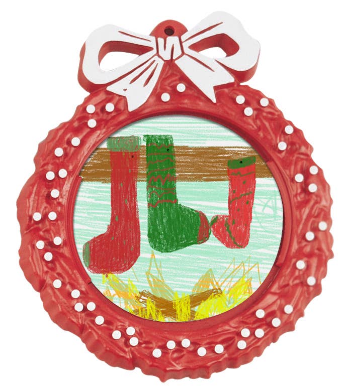 Neil Enterprises - Wholesale Ornament - Wreath Photo Ornaments2