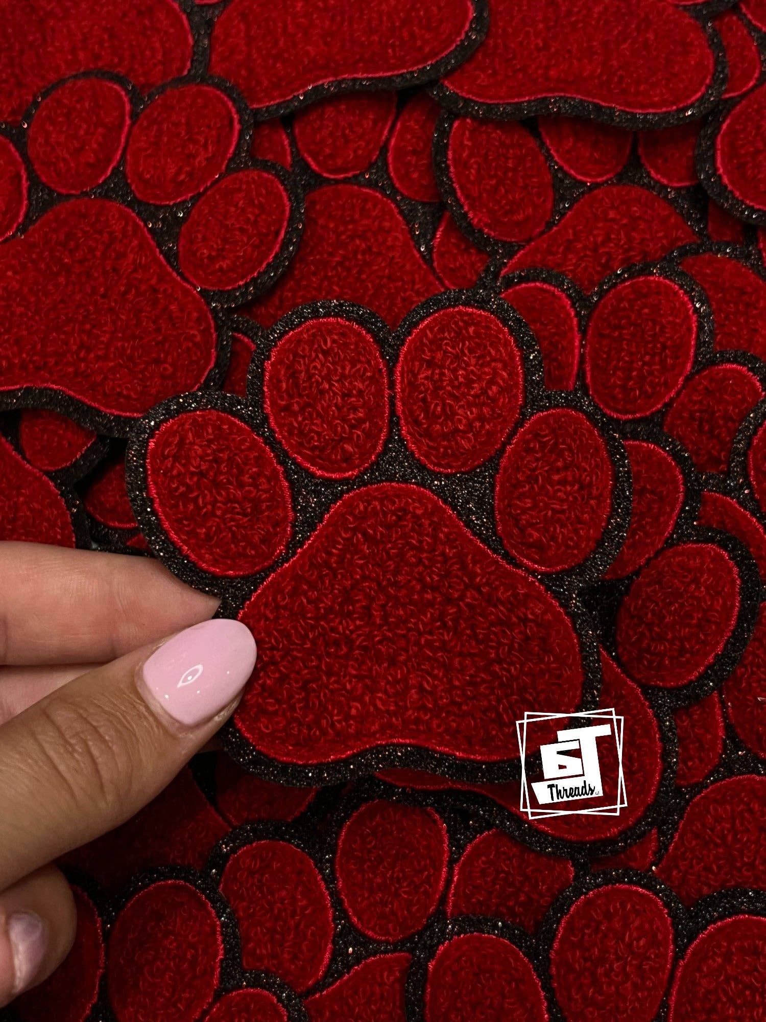 6j Threads LLC - Wholesale Patch - Chenille Paw Print8